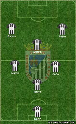 C.D. Badajoz S.A.D. Formation 2018