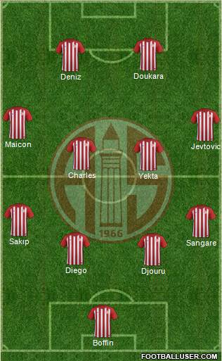 Antalyaspor A.S. Formation 2018