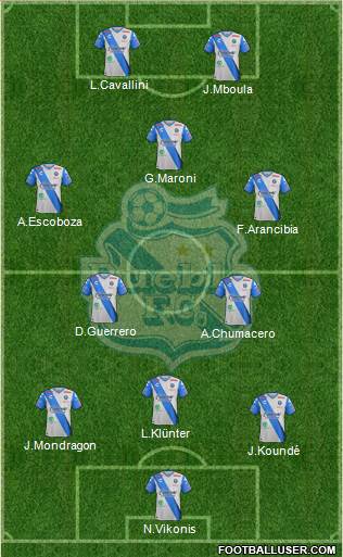 Club Puebla de la Franja Formation 2018