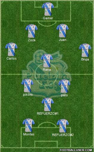 Club Puebla de la Franja football formation