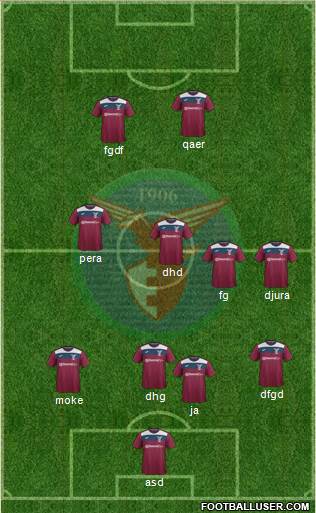 Alma Juventus Fano 3-4-3 football formation