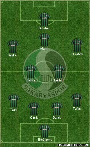 Sakaryaspor A.S. Formation 2018