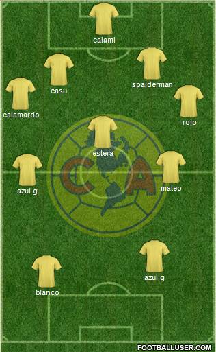 Club América Coapa Formation 2018