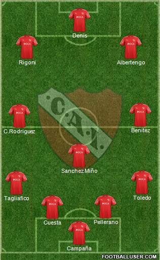 Independiente Formation 2018