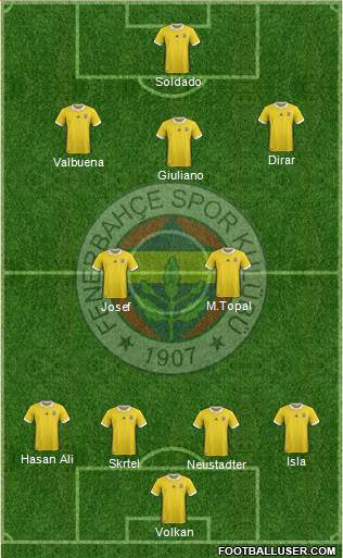 Fenerbahçe SK Formation 2018