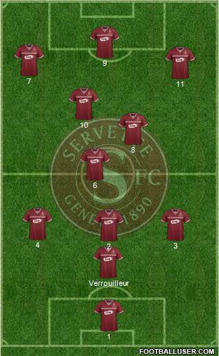 Servette de Genève Football Formation 2018