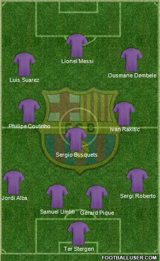F.C. Barcelona Formation 2018