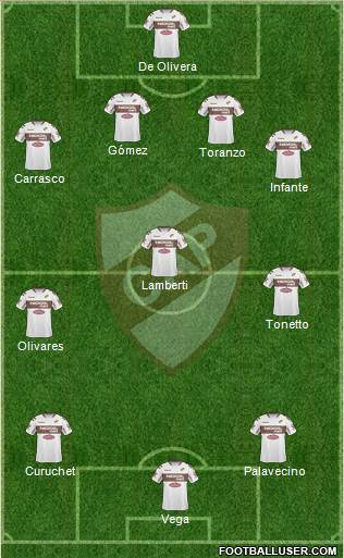 Platense football formation