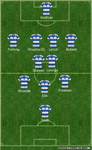 Queens Park Rangers 4-5-1 football formation