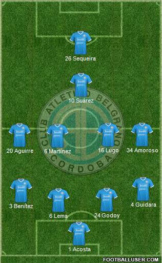 Belgrano de Córdoba football formation