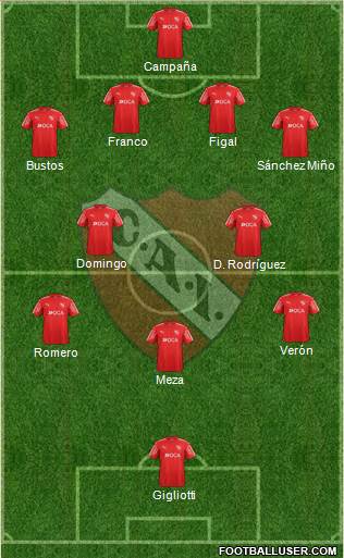 Independiente Formation 2018