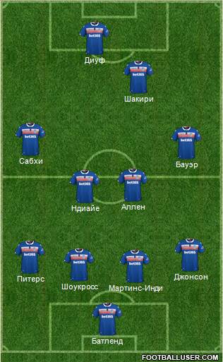 Stoke City Formation 2018