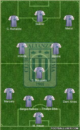 C Alianza Lima Formation 2018