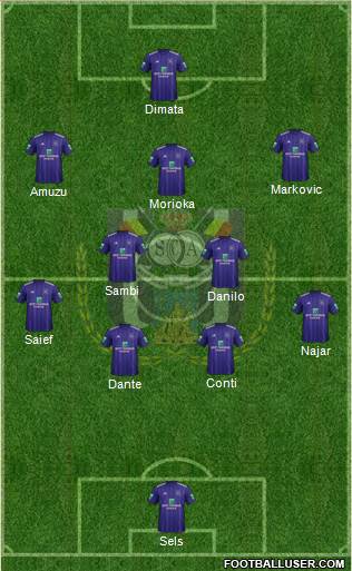 RSC Anderlecht Formation 2018