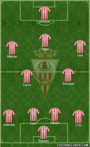 Algeciras C.F. 4-5-1 football formation