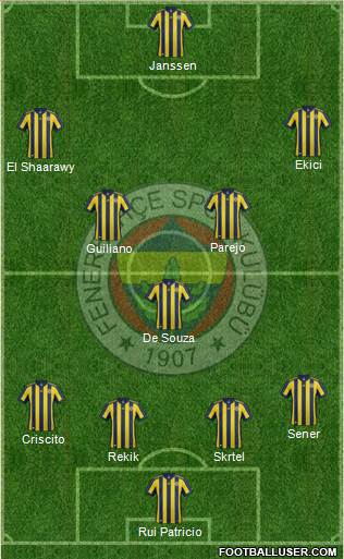 Fenerbahçe SK Formation 2018