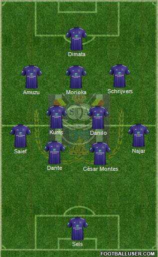 RSC Anderlecht Formation 2018