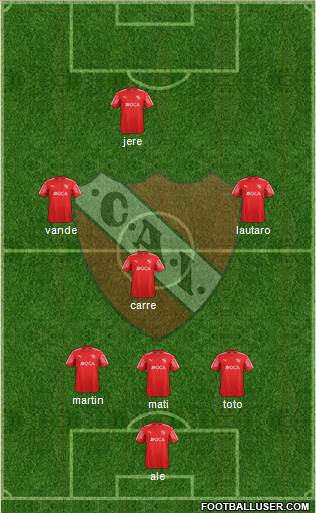 Independiente Formation 2018