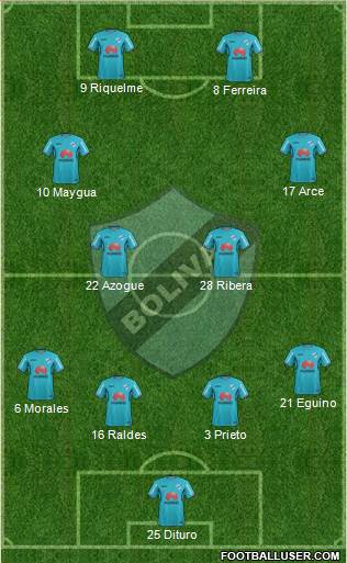 C Bolívar football formation