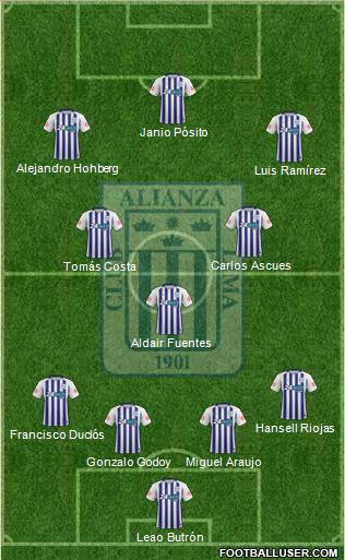 C Alianza Lima Formation 2018