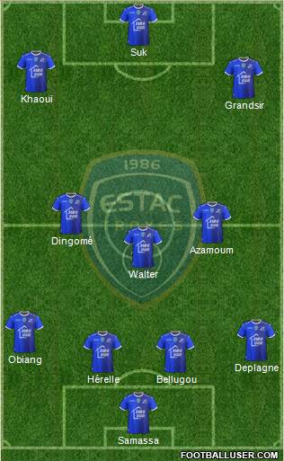 Esperance Sportive Troyes Aube Champagne 4-3-3 football formation