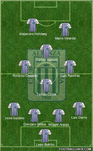 C Alianza Lima Formation 2018