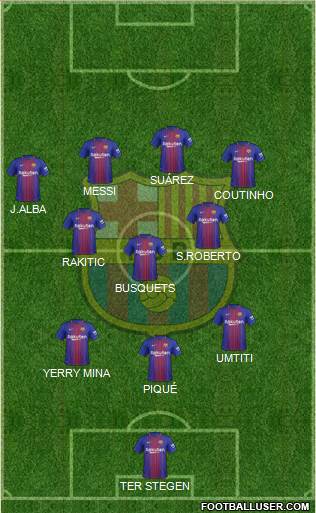 F.C. Barcelona Formation 2018