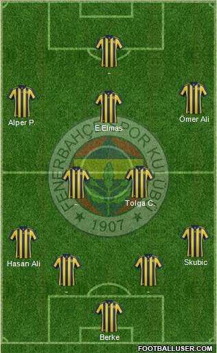 Fenerbahçe SK Formation 2018