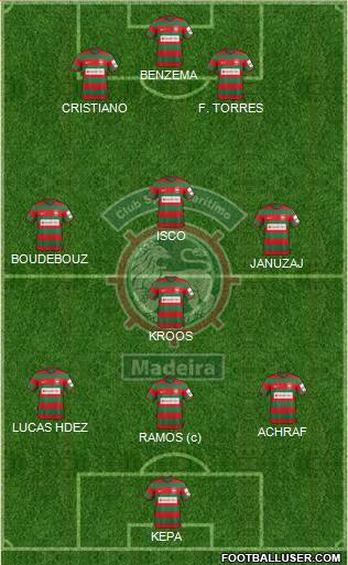 Clube Sport Marítimo - SAD football formation