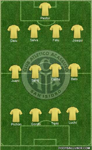 Acassuso football formation