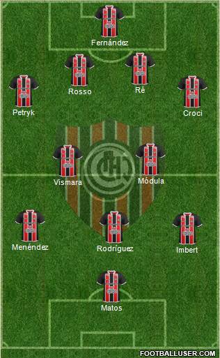 Chacarita Juniors football formation