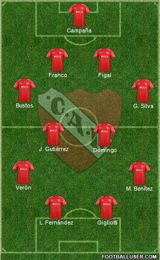 Independiente Formation 2018