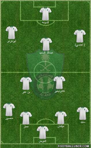 Al-Ahli (KSA) 4-2-3-1 football formation