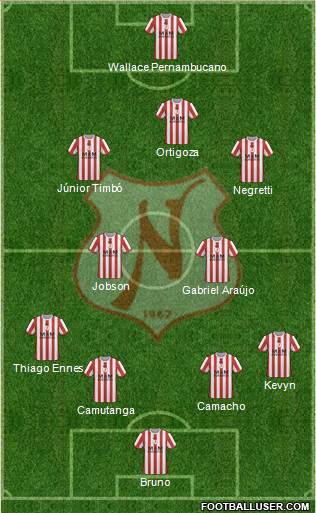 Náutico EC football formation