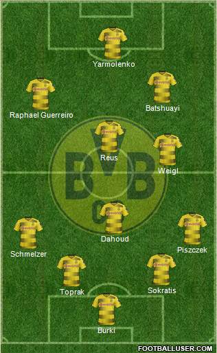 Borussia Dortmund Formation 2018
