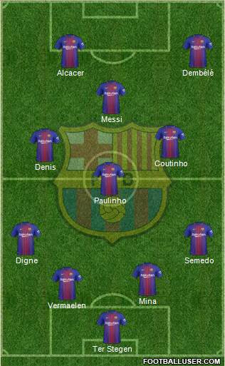 F.C. Barcelona Formation 2018