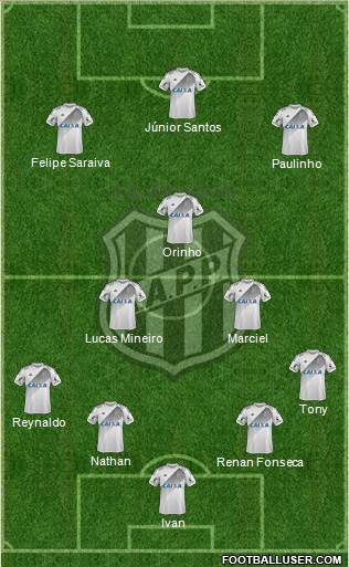 AA Ponte Preta Formation 2018