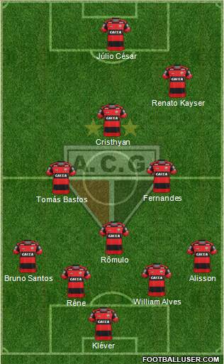 Atlético C Goianiense 4-3-1-2 football formation