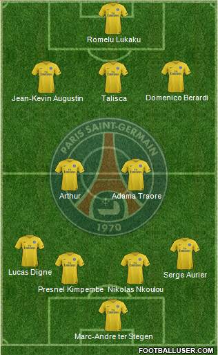Paris Saint-Germain Formation 2018
