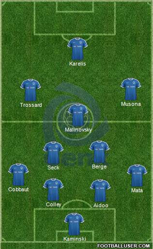 K Racing Club Genk football formation