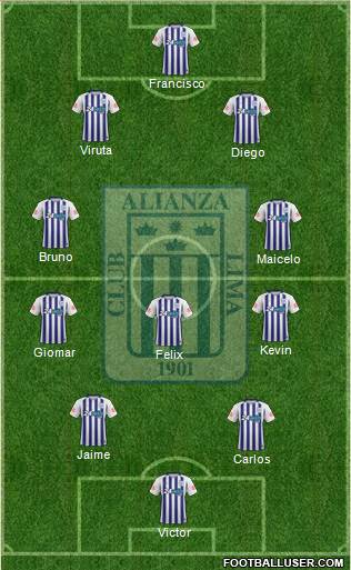 C Alianza Lima Formation 2018