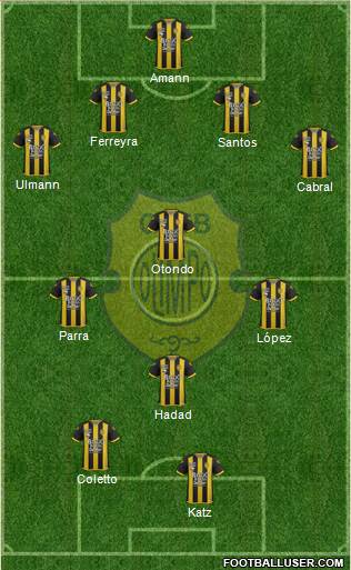 Olimpo de Bahía Blanca football formation