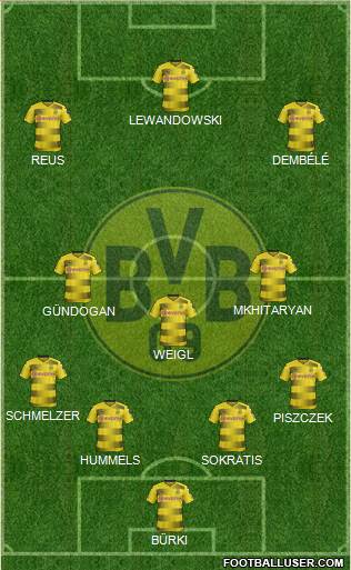 Borussia Dortmund Formation 2018