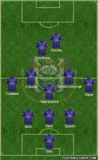 RSC Anderlecht Formation 2018