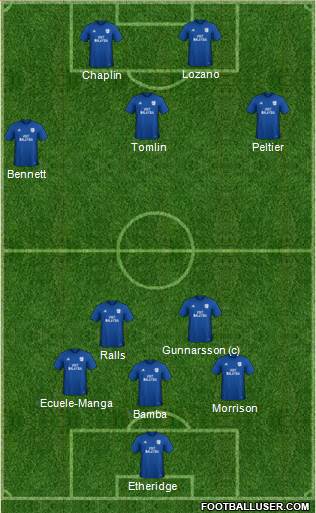 Cardiff City football formation