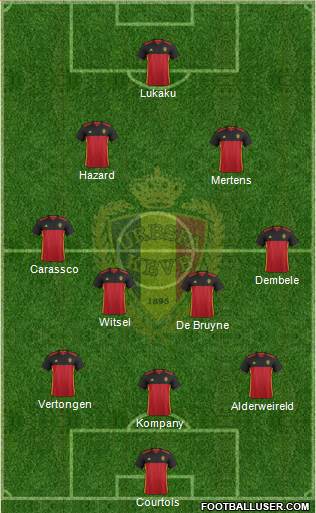 Belgium Formation 2018