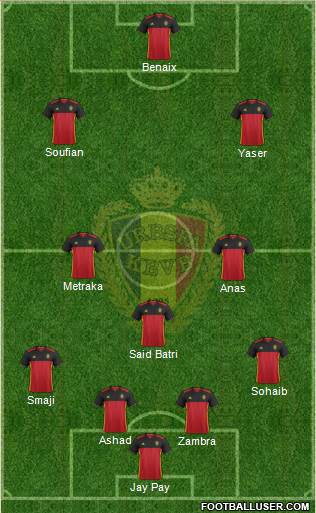 Belgium Formation 2018