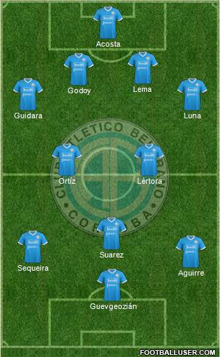 Belgrano de Córdoba football formation