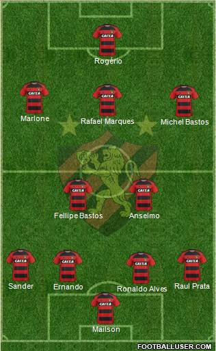 Sport C Recife football formation