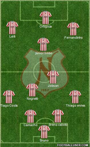 Náutico EC football formation